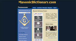 Desktop Screenshot of masonicdictionary.com